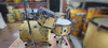 AkustikWorks-Custom Drum series-6-piece Shell Pack- Natural lacquer Finish, with 10” and 12” RackToms, 14” and 16” FloorToms, And 22” BassDrum Natural Laquer Finish (14” Floortom Can be use as a SNOM Snare/Tom) and snare