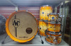 AkustikWorks-Custom Drum series -    7 piece Shell Pack Natural to Orange Burst Mapa Burl Finish, with 8",  10” and 12” RackToms, 14” and 16” FloorToms, 14" Snare And 22” BassDrum Mapa Burl - (14” Floortom Can be used as a SNOM Snare/Tom)