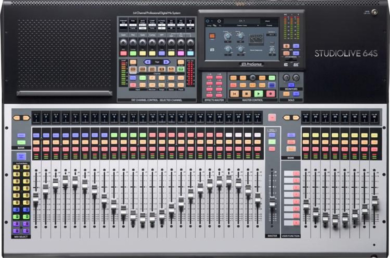 PreSonus StudioLive 64S Digital Mixer 64-channel Digital Mixer with 32 Microphone Preamps, 33