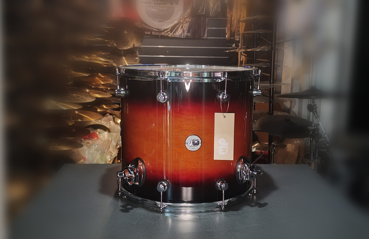 dw tobacco burst Design BassDrum 22"x18", 9x12 (F#) DW Design Series 12/14/20/5x14 4pc.