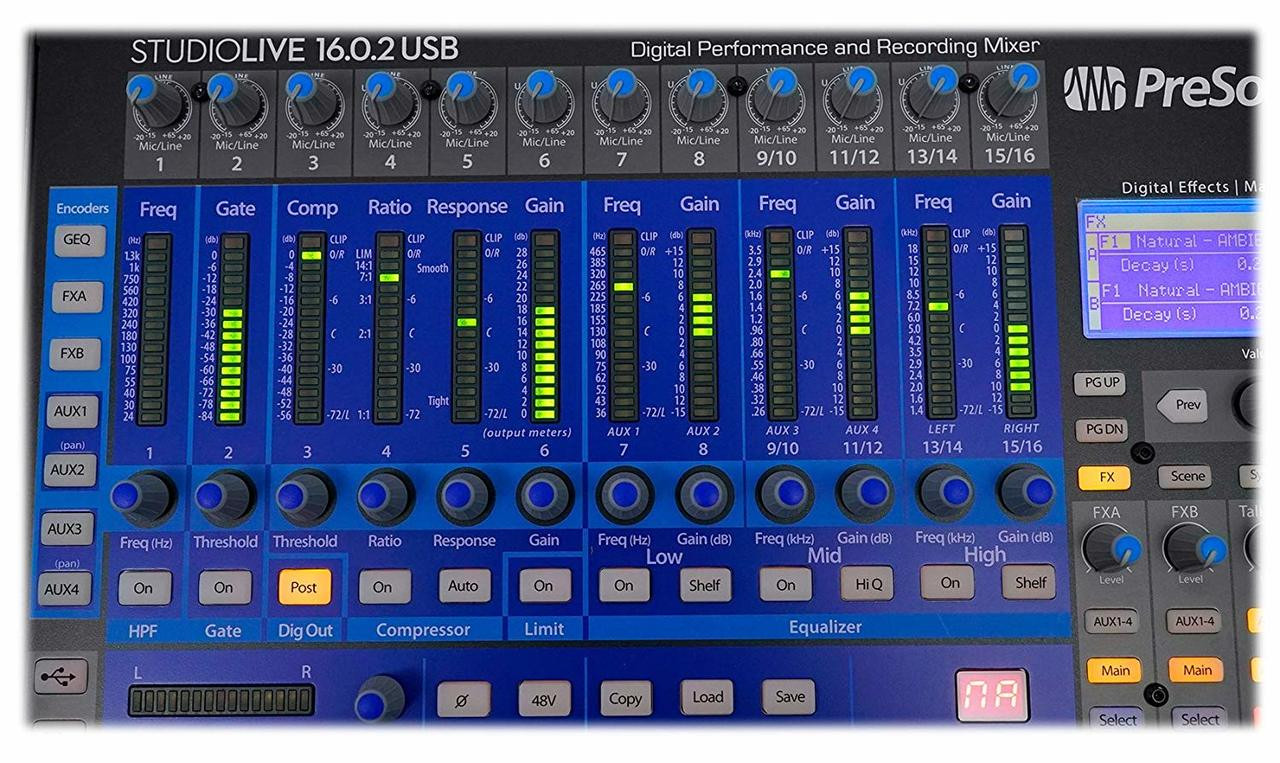 PreSonus StudioLive 16.0.2 USB Digital Mixer 16-channel