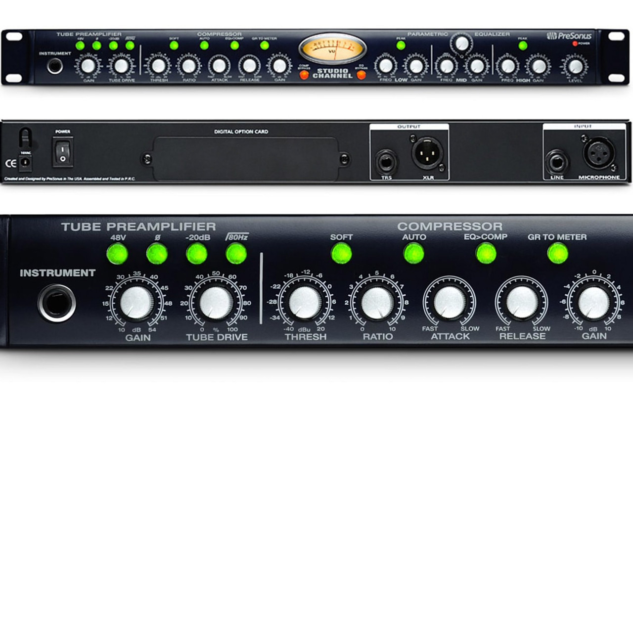 PreSonus Studio Channel Channel Strip with Class A Vacuum Tube