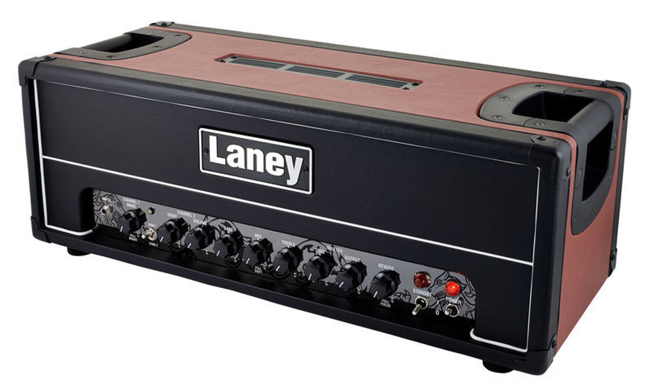 Laney GH100R 100W Tube Guitar Amp Head Black and Red