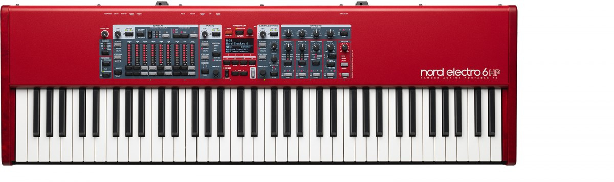 Nord Electro 6 HP レッド キーボード73鍵盤 Nord Electro 6 HP 73-note Stage Piano with Hammer Action Keybed