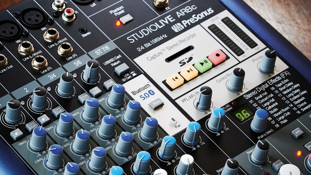 PreSonus StudioLive AR8c Mixer and Audio Interface with Effects 8