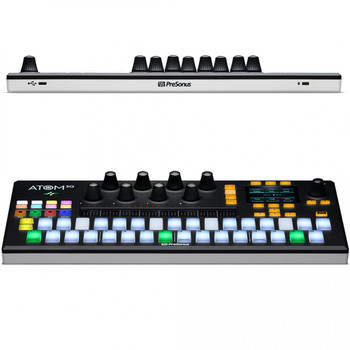 PreSonus ATOM SQ Keyboard/Pad Hybrid MIDI Keyboard/Pad Performance and Production Controller Production Hardware Control Surface with 32-velocity and Pressure-sensitive Pads, 8 Rotary Encoders, Touchstrip, Bundled Software, and USB Connectivity