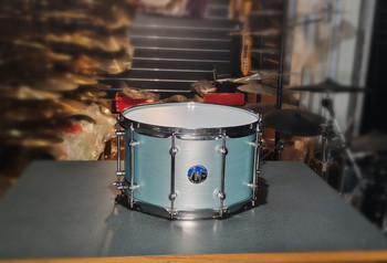 AkustikWorks-Custom Drum Series -  SkyBlue FinishPly 8"x14" Snare