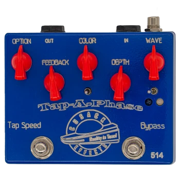 Cusack Music Tap-A-Phase Analog Tap-Tempo Phaser Blue