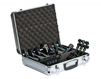 Audix DP Elite 8 Premium Drum Mic Package with Drum Clips, Eight Mics, and Road Case
