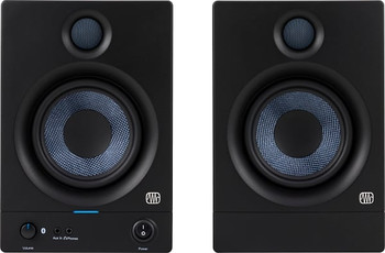 PreSonus Eris 5BT 5.25-inch Powered Bluetooth Studio Monitors - 2nd Generation 5.25" Powered Studio Monitor with Woven Composite Woofer, 1" Silk-dome Tweeter, 100W Class D Amplification, Tuning Controls and Bluetooth Connectivity (Pair)