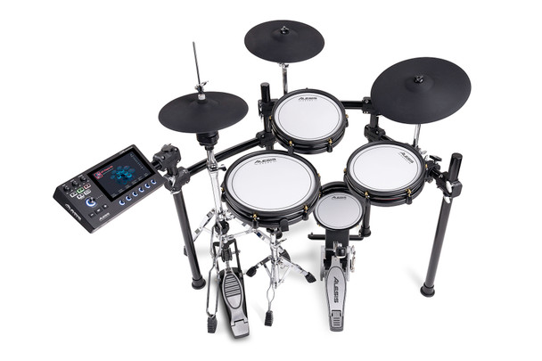 Alesis Strata Club Electronic Drum Set 4-piece Electronic Drum Set with 2 x 10" Toms, 8" Kick Tower, 12" Snare, 12" Hi-hats, 12" Crash, 14" Ride, Core Module, and Steel Rack