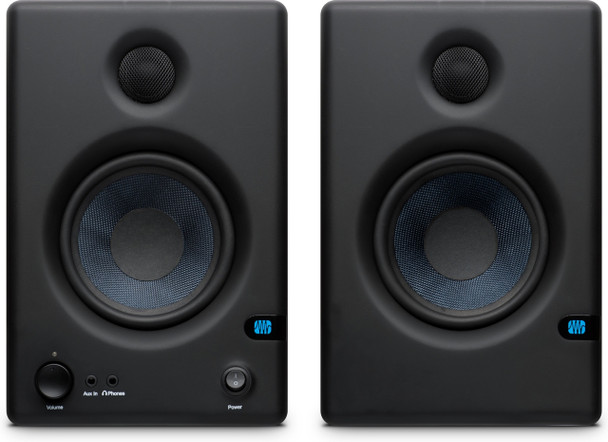 PreSonus Eris E4.5 4.5" Powered Studio Monitors Powered 25W Studio Monitors with 4.5" Kevlar Woofer, 1" Silk-dome Tweeter, and Acoustic Tuning Controls (pair)