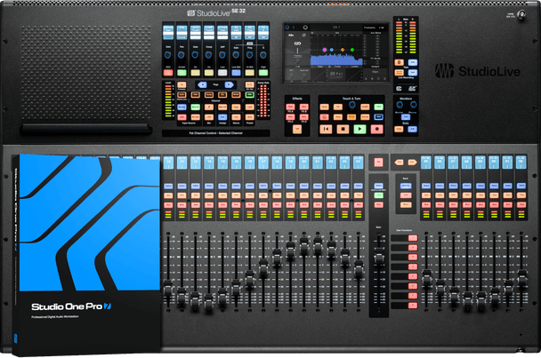 New  PreSonus StudioLive Series III SE 32 Digital Mixer 32-in, 40-channel Digital Mixer with 32 Mic Preamps, 33 Motorized Faders, 64x64 USB Audio Interface, AVB Networking, SD Card Recorder, and DAW Control