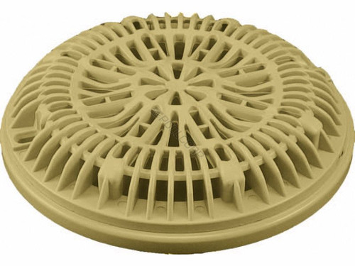 Tan Vinyl Main Drain Galaxy Lid & Ring - 8" - 25548-009-000