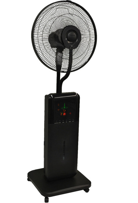 CoolZone by Sunheat CZ500 Misting Fan Ultrasonic Dry Misting Fan in Black with Bluetooth Technology