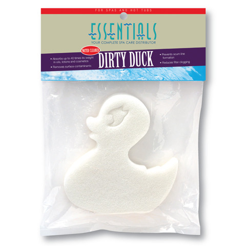 Scum Sponge Dirty Duck Water Cleaner for Spa & Hot Tubs