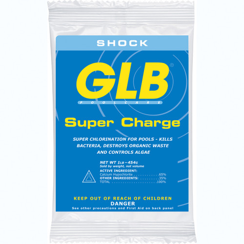 GLB® Super Charge 68% Cal Hypo Pool Shock - 12 x 1lb Bags