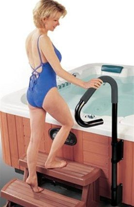 Spa Safe-T Hand Rail, Adjustable - Black