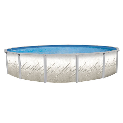 Whispering Springs 24' Round 52" Steel Swimming Pool with Skimmer - NB7508