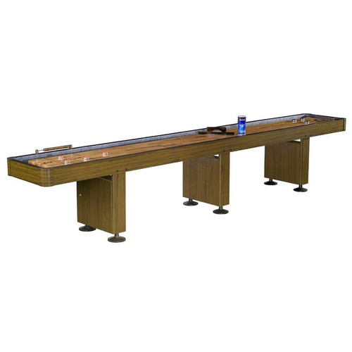 14 Foot Challenger Deluxe Shuffleboard Table - Walnut