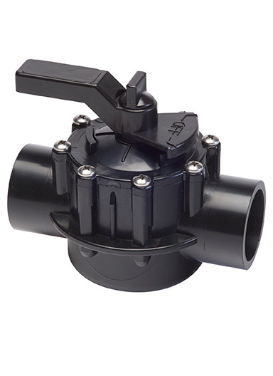 Ocean Blue Lube Free 2 Port 2 Way Diverter Valve CPVC 1.5" x 2" - 176105 - 4724