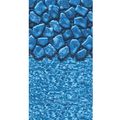 21' Round Heavy Gauge Boulder Swirl Overlap Liner - 25ga