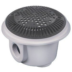 Hayward WG1048AVDGRPAK2 Dual Suction Outlet for Vinyl / Fiberglass - Dark Gray - 1.5 Inch