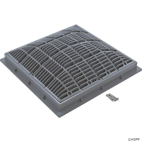 Waterway 640-4727V Drain Grate and Frame 12" x 12" - Gray