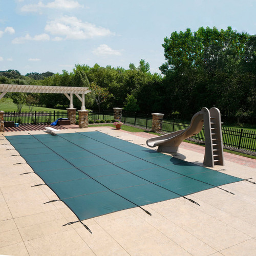 18' x 36' Deluxe Mesh Rectangle Safety Pool Cover - 20-Year - 99% Sun Block