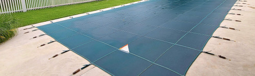 14' x 28′ Meyco Rugged Mesh Safety Pool Cover - 99% Shade
