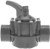 Hayward PSV2SDGR PVC 2-Way Pool Diverter Valve - Dark Gray