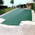 16 ft x 32 ft Light Weight Solid Pool Safety Cover w/ Center End Step - Green - 20 yr Warranty