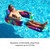Premium 70" x 40" Inflatable Pool Lounger Float - Tie-Dye