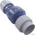 True Union Spring Check Valve Clear - 1.5 Inch Slip - 1/2 lb