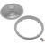 AquaStar 8MF103 MoFlow 8" Light Gray Round Suction Outlet Cover and Mud Frame
