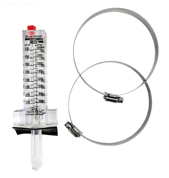 Blue-White 4 Inch PVC Flowmeter 75-420 GPM - F-30400P
