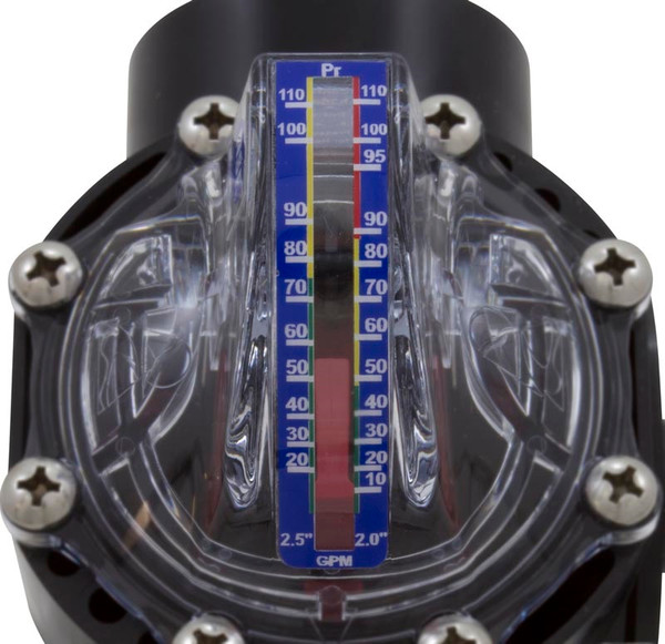 FlowVis FV-2 Flow Meter with Check Valve - 2 Inch