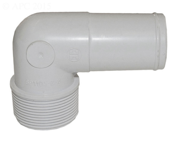 Hayward SPX1105Z3 Hose Adapter - 90 Degree Smooth Elbow - 1.5 Inch