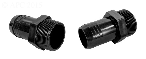 Hayward SPX1091Z2PAK2 Filter Hose Adapter - 1.5 inch MIP x 1.5 inch Hose Barb - 2 Pack