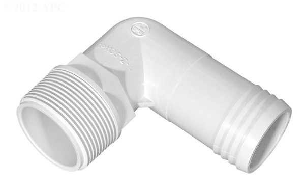 Hayward SPX1105Z4 Hose Adapter 90 Degree Elbow - 1.5-Inch MPT x Barb