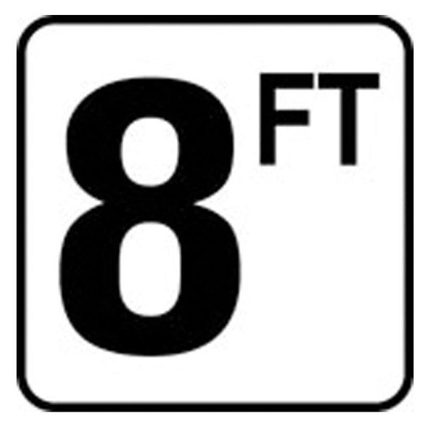 Pool 8 FT Depth Marker Vinyl Stick On 6 In x 6 In - Deck