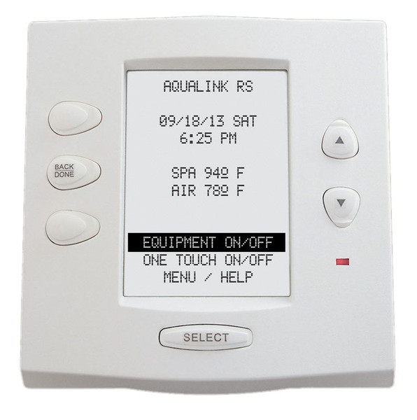 Jandy 7953 AquaLink RS One Touch Wired Control Panel - White