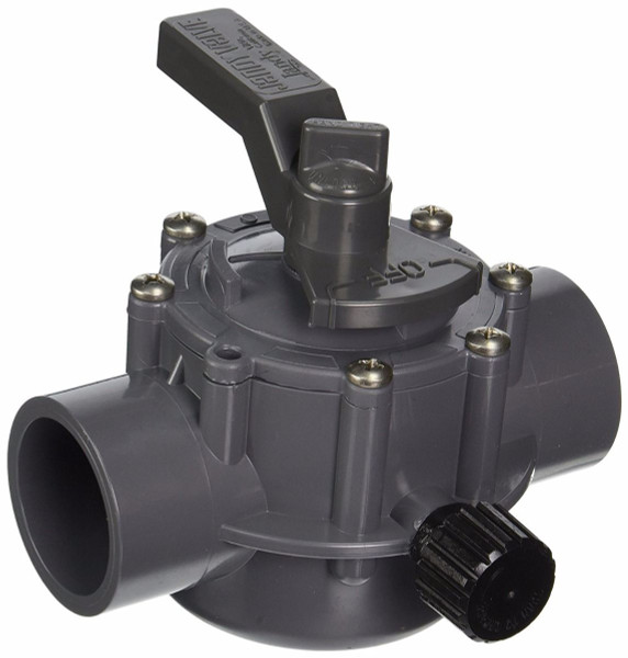 Jandy 2-Way Gray Diverter Valve CPVC - 2 Inch x 2.5 Inch - 2876