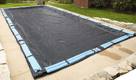 Mesh Winter Cover for 16 ft x 36 ft Rectangle In Ground Pool - 8 Year Warranty