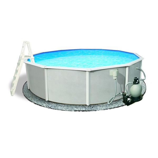 Belize 15 Round 52" 6 Top Rail Swimming Pool Package