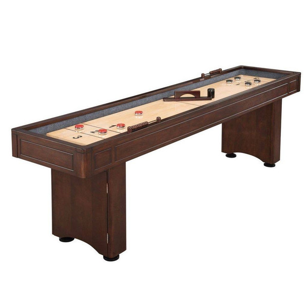 9 Foot Austin Shuffleboard Table - Mahogany