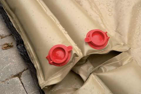 Double 8 ft Tan Water Tubes for Winter Cover - 10 Pack