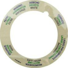 Pentair 272599 Tagelus Top Mount Valve Decal