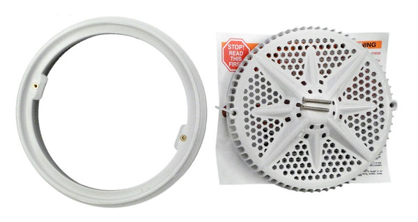Pentair 500108 StarGuard Main Drain Cover with Long Ring - White
