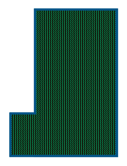 PoolTux Royal 16 ft x 32 ft Mesh Safety Cover - Green - Left Step - 15 yr Warranty